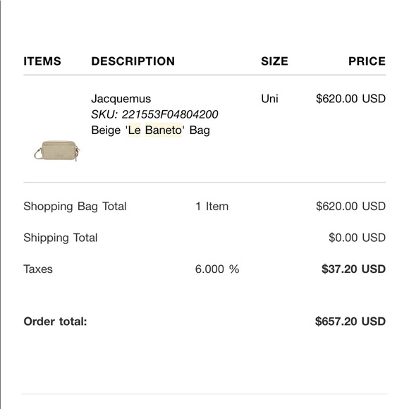 Jacquemus Women's Natural 'le Baneto' Shoulder Bag - Picture 11 of 11